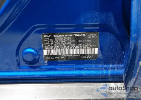 2017 Mitsubishi Outlander Sport 2.4 Gt from USA, damaged, VIN JA4AR4AW7HZ060010